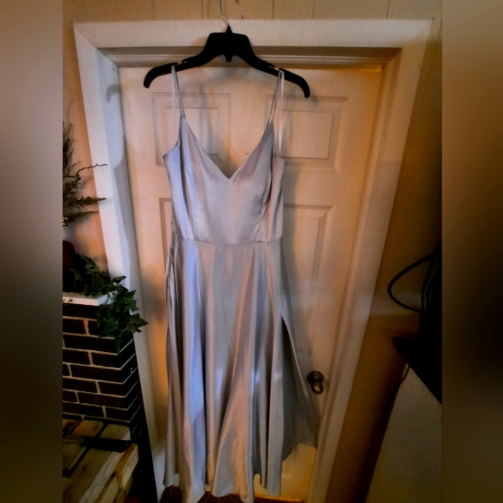 Silver Prom Dress